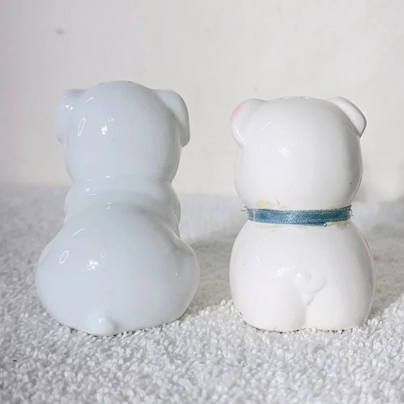 Vintage Ceramic Pig  Couple Salt & Pepper Shakers - Picture 3 of 10